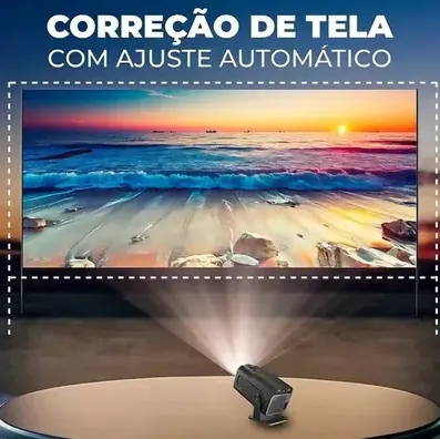 Projetor HY320 com correção automática de tela